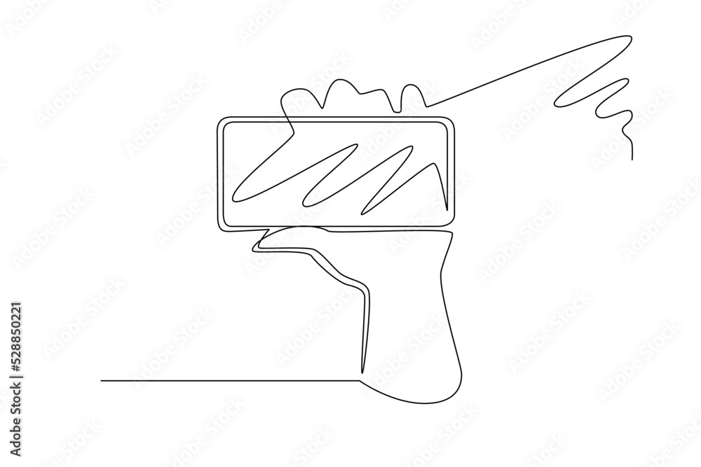 simple line illustration of gadget. One line concept of hand phone, mobile phone, and telephone. simple line illustration of gadget. One line concept of hand phone, mobile phone, and telephone.