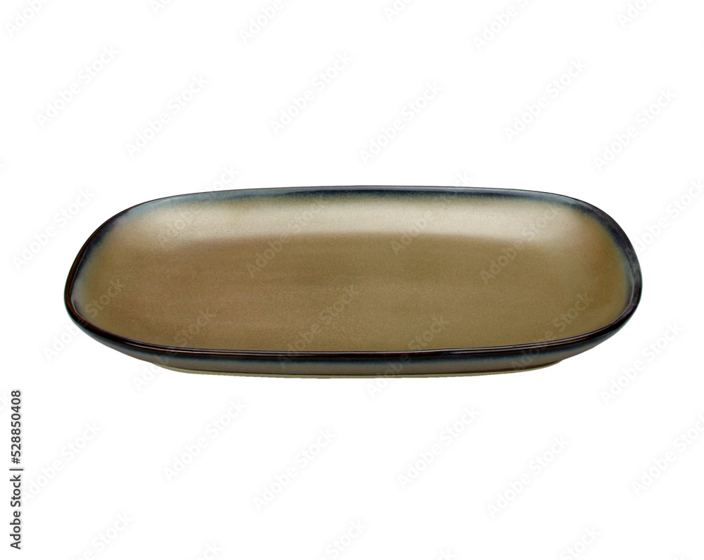 Empty porcelain, Ceramic plate on transparent background png file Empty porcelain, Ceramic plate on transparent background png file