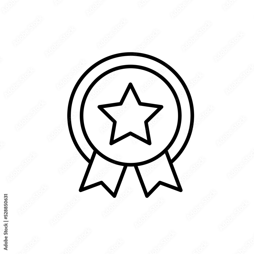 rosette line icon. Simple element illustration. rosette concept outline symbol design. rosette line icon. Simple element illustration. rosette concept outline symbol design.