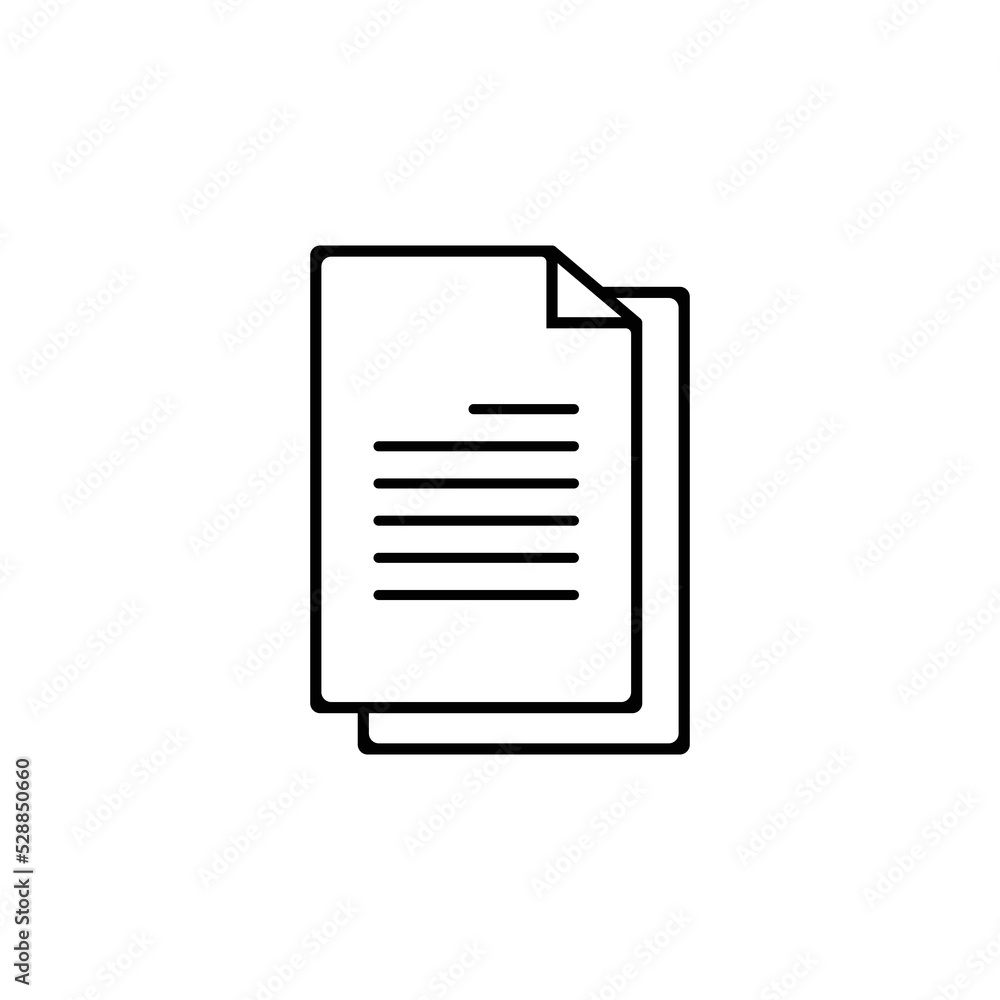Documents icon stock vector illustration flat design Documents icon stock vector illustration flat design