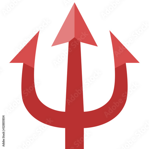 trident flat icon