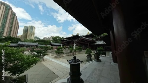 The Maitreya Hall at Chi Lin Nunnery, Nan Lian Garden, Hong Kong photo