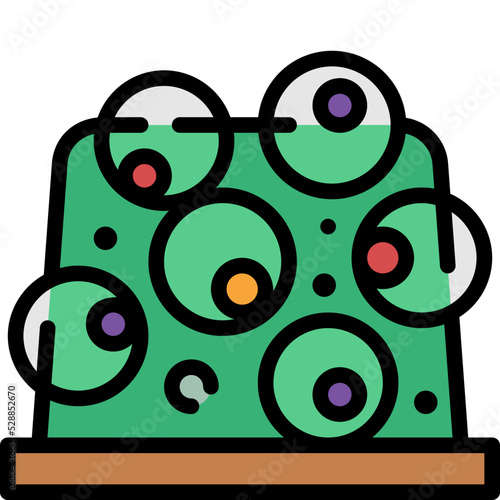 jelly filled outline icon