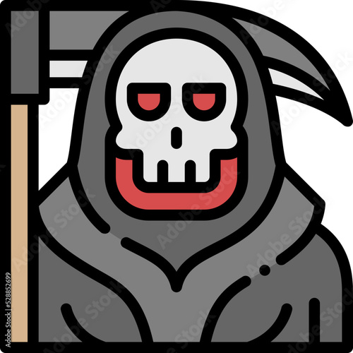 reaper filled outline icon