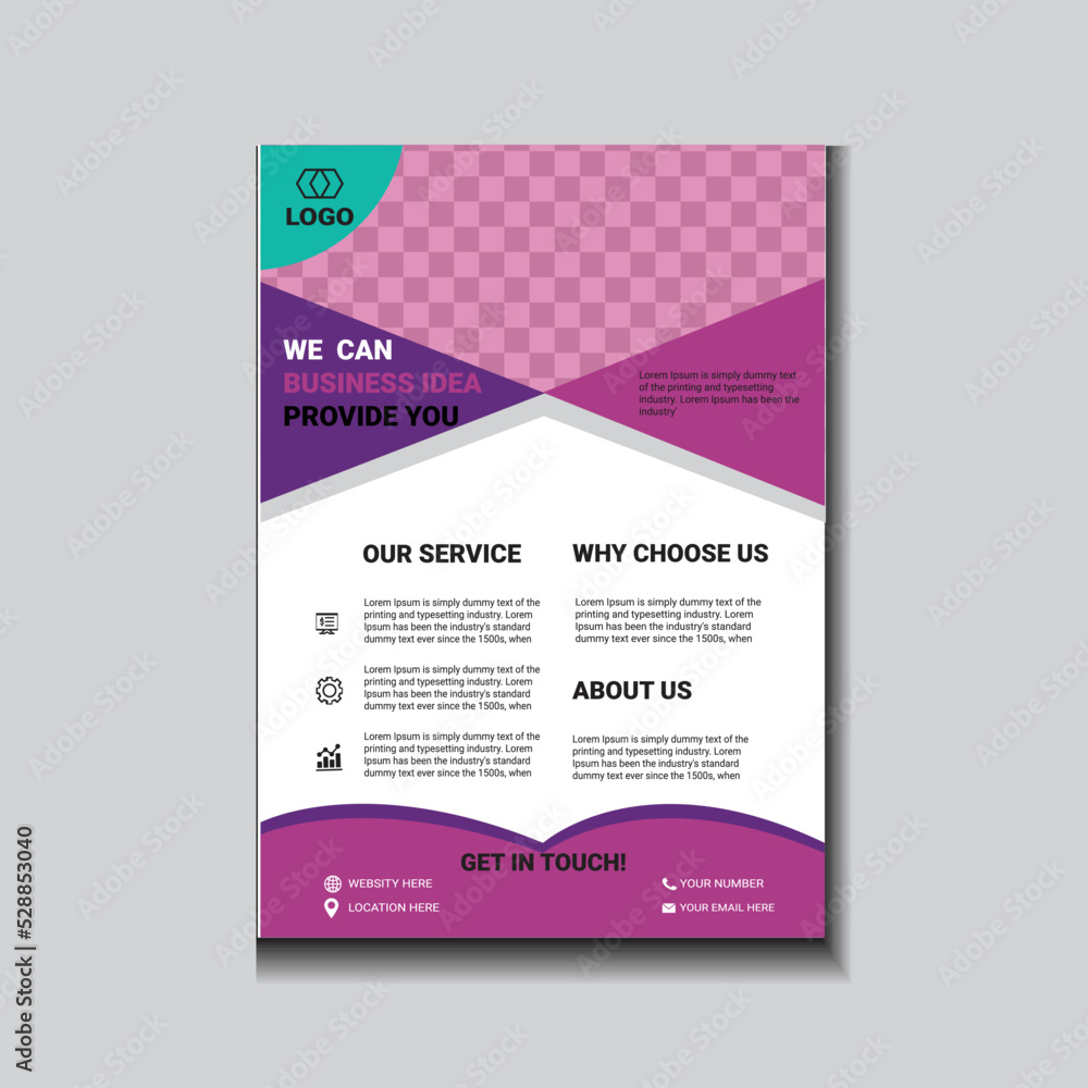 Business Letterhead Template Corporate Flyer Design  Digital style