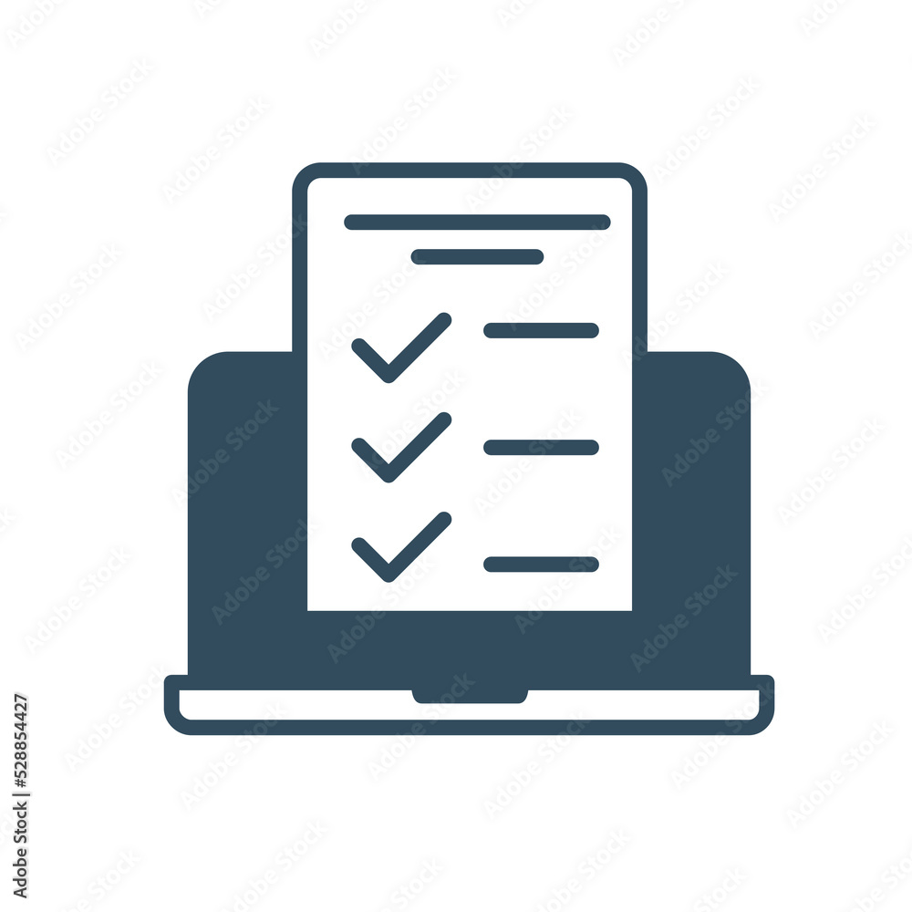 Online Exam, taking Test line icon. Simple element illustration. Online Exam, taking Test concept outline symbol design. Online Exam, taking Test line icon. Simple element illustration. Online Exam, taking Test concept outline symbol design.