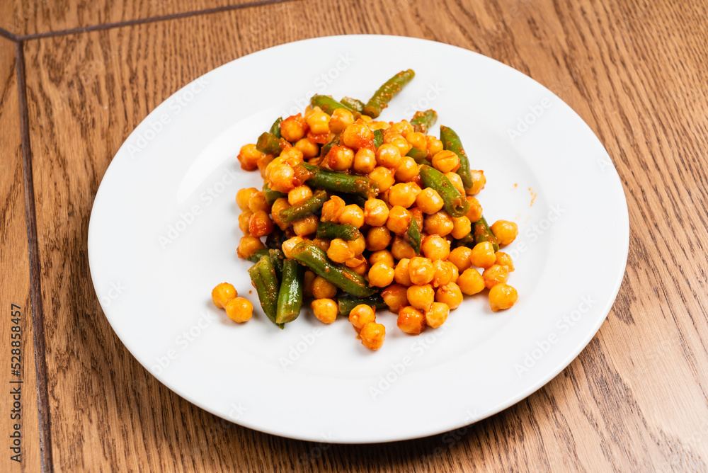 chickpea with green beans chickpea with green beans
