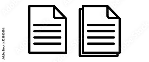 A set of simple file, document, note icons. Good for any project.