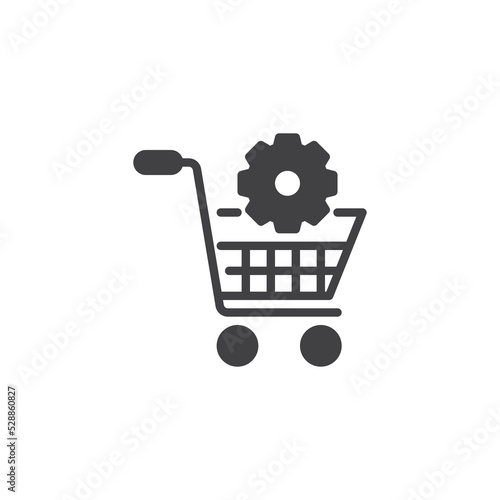 E-commerce optimization vector icon