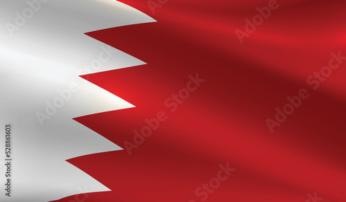 Bahrain flag background.Waving Bahrain flag vector