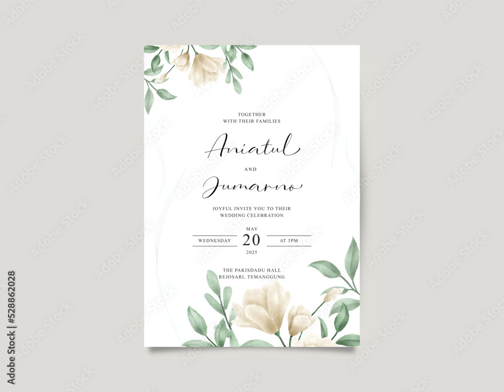 Wedding invitation template