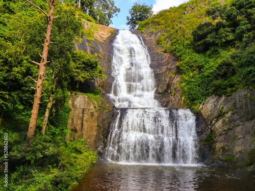 Small Waterfall - Silver Cascade Waterfall in Kodaikanal Tamilnadu INDIA