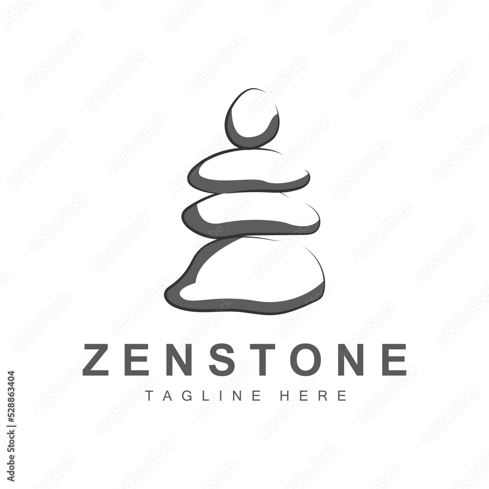 Balance Stone Logo Design, Vector Therapy Stone, Massage Stone, Hot Stone And Zenstone, Product Brand Illustration Balance Stone Logo Design, Vector Therapy Stone, Massage Stone, Hot Stone And Zenstone, Product Brand Illustration
