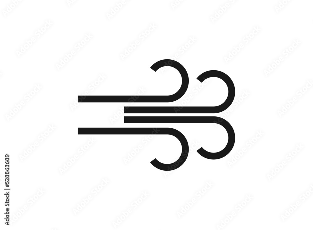 Wind icon vector flat illustration. eps 10. Wind icon vector flat illustration. eps 10.