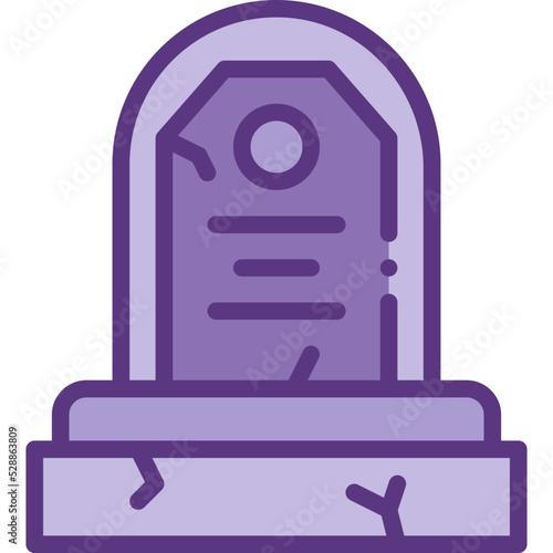 tombstone two tone icon