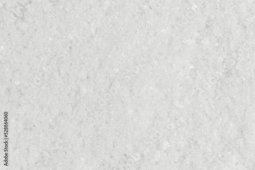 White sea salt. Top view, full frame photo.