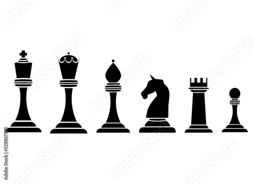 chess vector design illustration isolated on white background