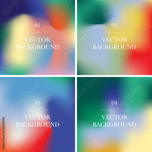 Multi color gradient, abstract blurred background