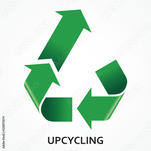 Upcycling Upcycle icon logo vector 