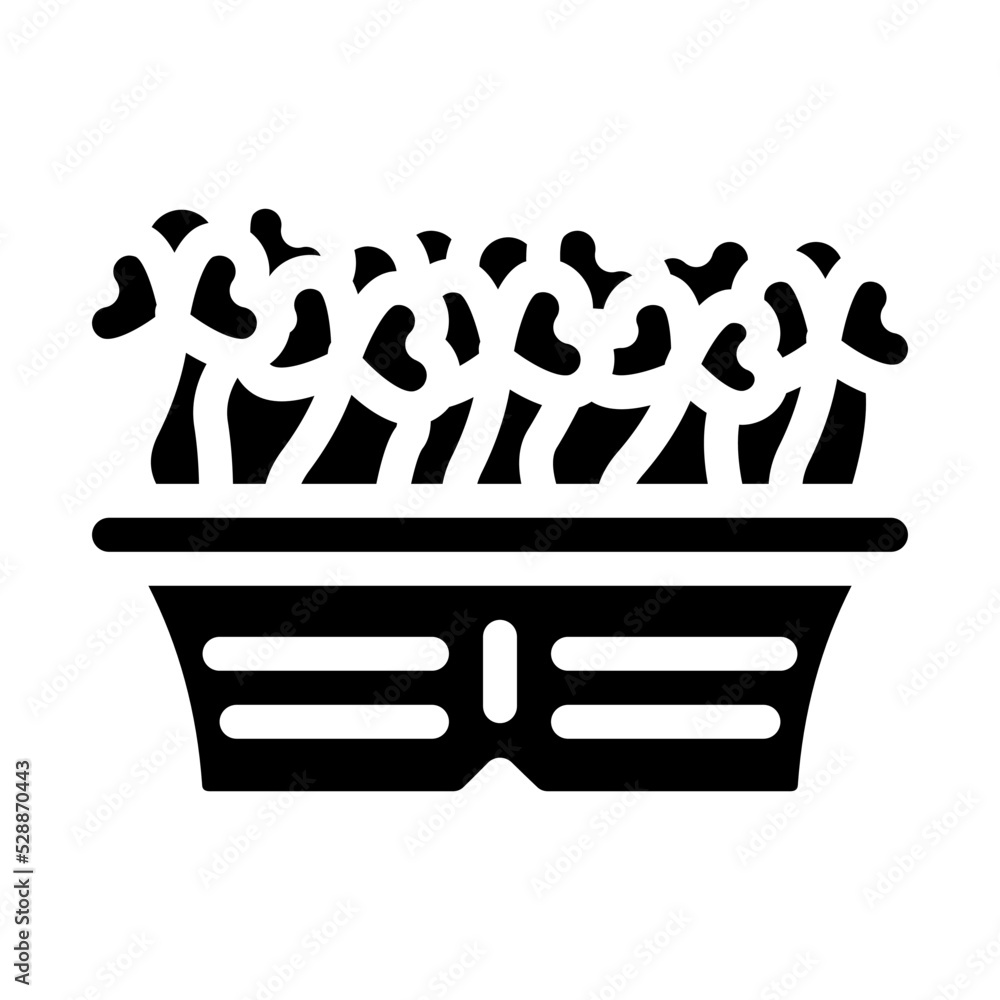 seedling radish glyph icon vector. seedling radish sign. isolated symbol illustration