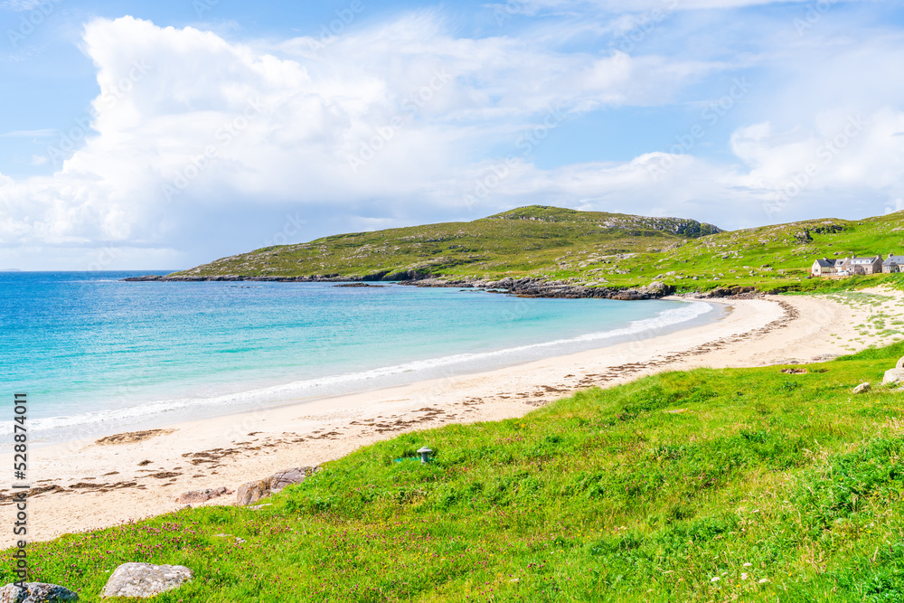 Huisinis beach on Isle of Harris, Scotland, UK