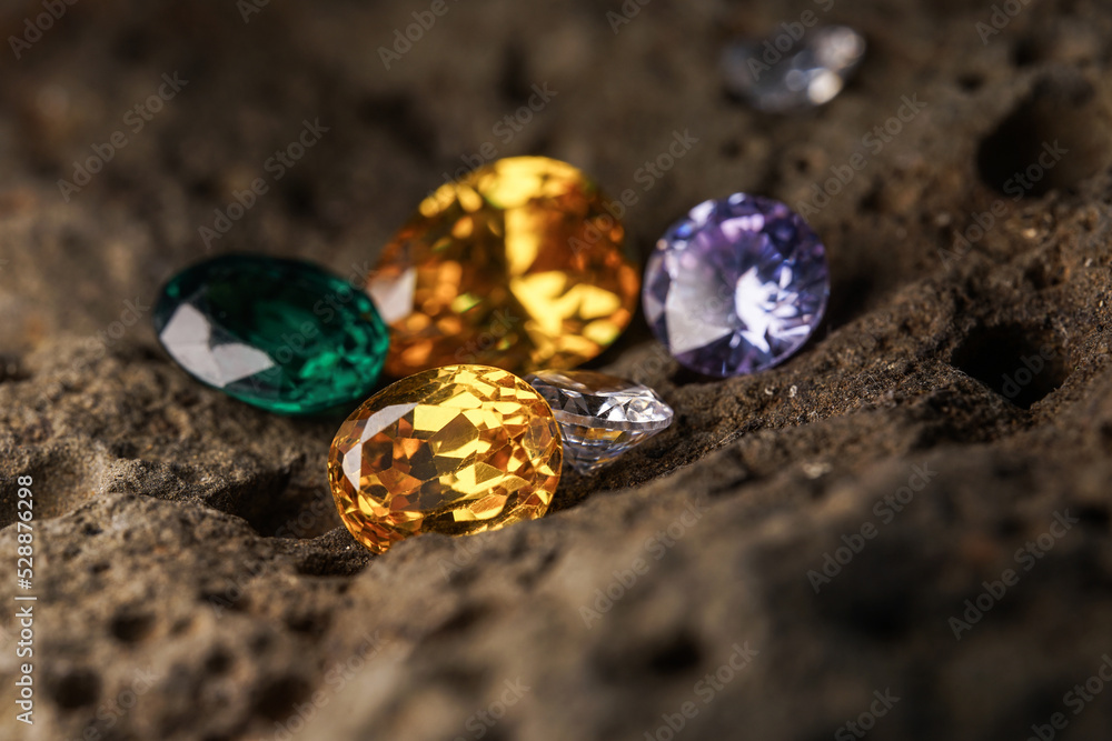Natural Sapphire gemstone, Jewel or gems on black shine color, Collection of many different natural gemstones amethyst,
Natural Sapphire gemstone, Jewel or gems on black shine color, Collection of many different natural gemstones amethyst,