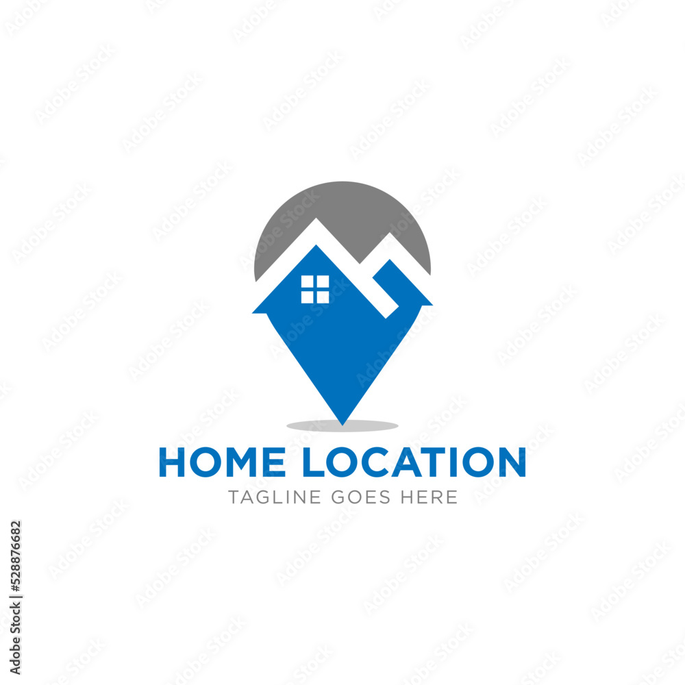 Home Location icon emblem, Location House symbol, Real estate business symbol, Home GPS location point icon, Vector illustration. Home Location icon emblem, Location House symbol, Real estate business symbol, Home GPS location point icon, Vector illustration.