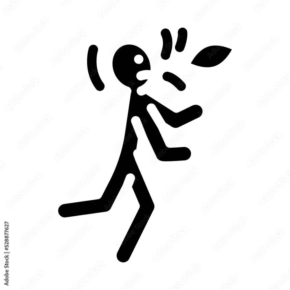 kick ball man accident glyph icon vector. kick ball man accident sign. isolated symbol illustration