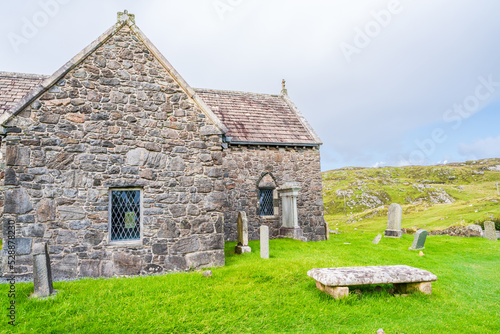 St Clement's Church (also known as Eaglais Roghadail or Rodal Church) in Rodel, Isle of Harris, Scotland photo