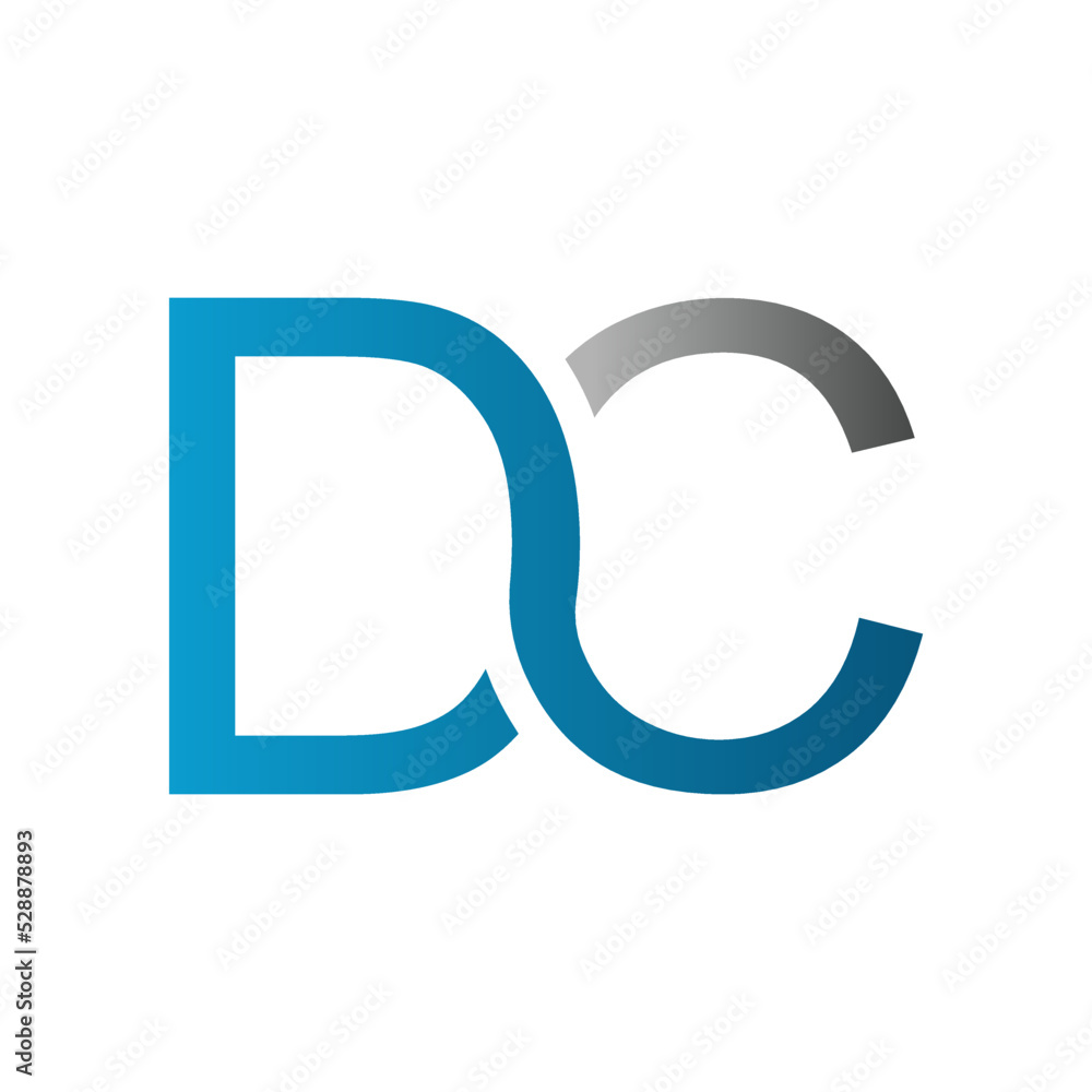 Initial DC Letter Logo With Modern Typography Vector Template. Creative Letter DC Logo . Initial DC Letter Logo With Modern Typography Vector Template. Creative Letter DC Logo .