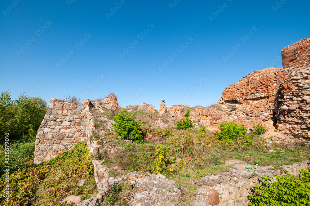 Castle ruins from the turn of the 14th/15th century, Bobrowniki, Kuyavian-Pomeranian Voivodeship, Poland