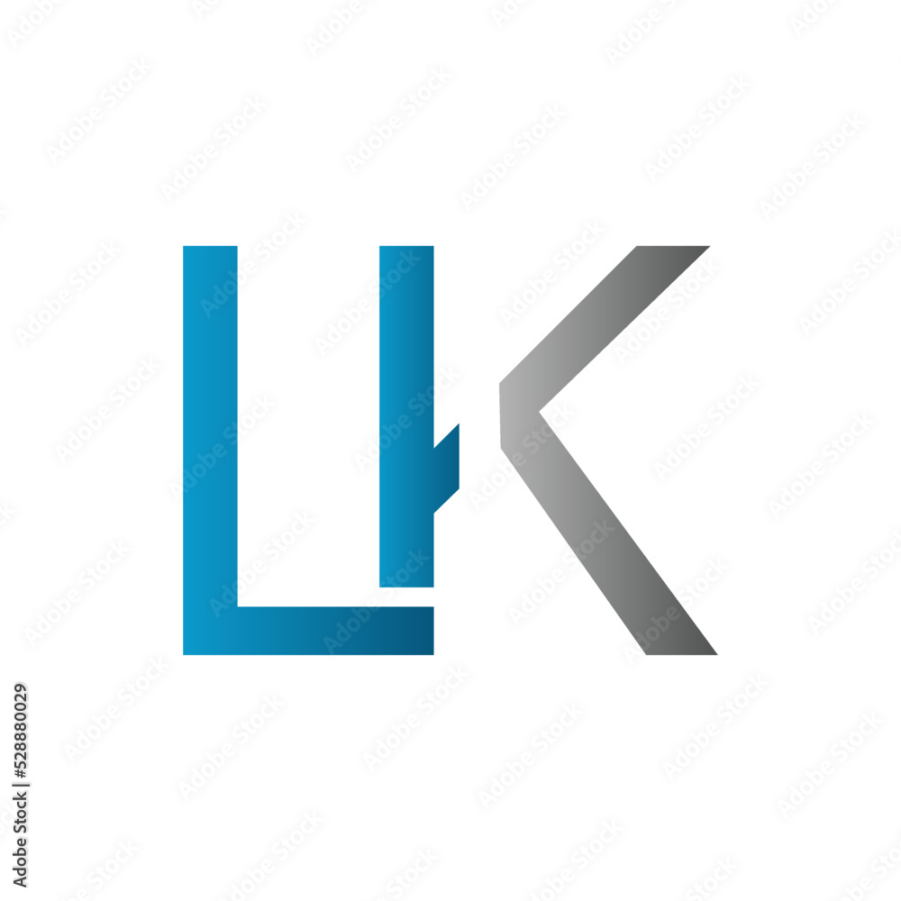 Initial LK Letter Logo With Modern Typography Vector Template. Creative Letter LK Logo . Initial LK Letter Logo With Modern Typography Vector Template. Creative Letter LK Logo .