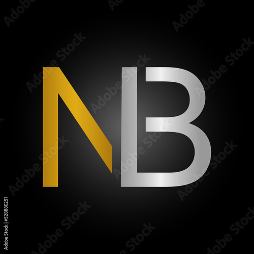 Initial NB Letter Logo With Modern Typography Vector Template. Creative Letter NB Logo .