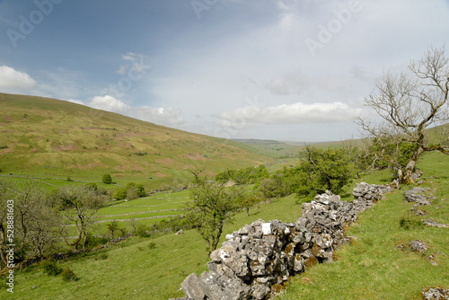 View over Langstrothdale in the Yorkshire Dales photo