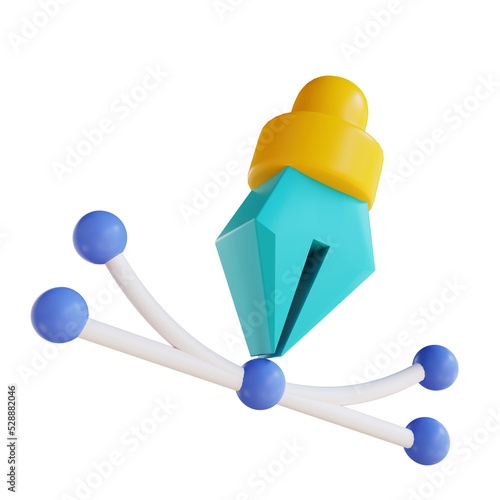 3d illustration pen tool