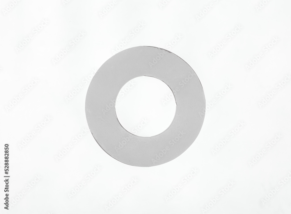 abstract white circle ring isolated on white background abstract white circle ring isolated on white background