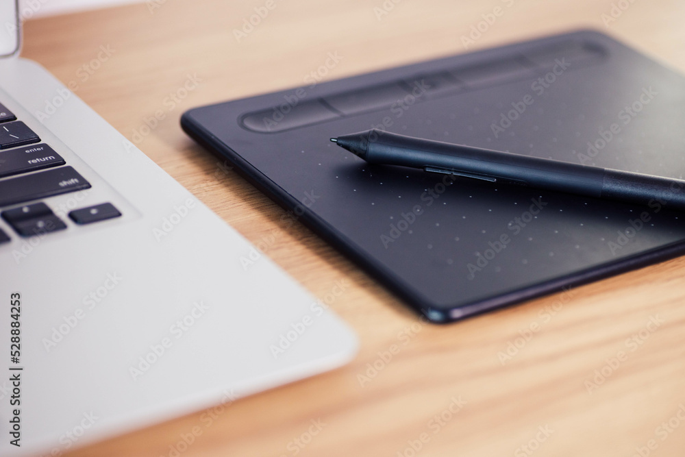 Graphics Tablet used for Illustration and Digital Retouching Graphics Tablet used for Illustration and Digital Retouching