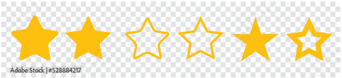 Star rating review Stars in hand vector line icon