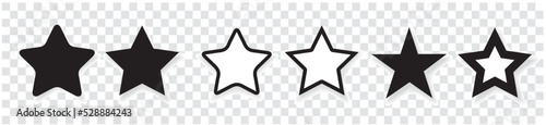 Star rating review Stars in hand vector line icon