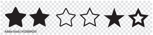 Star rating review Stars in hand vector line icon