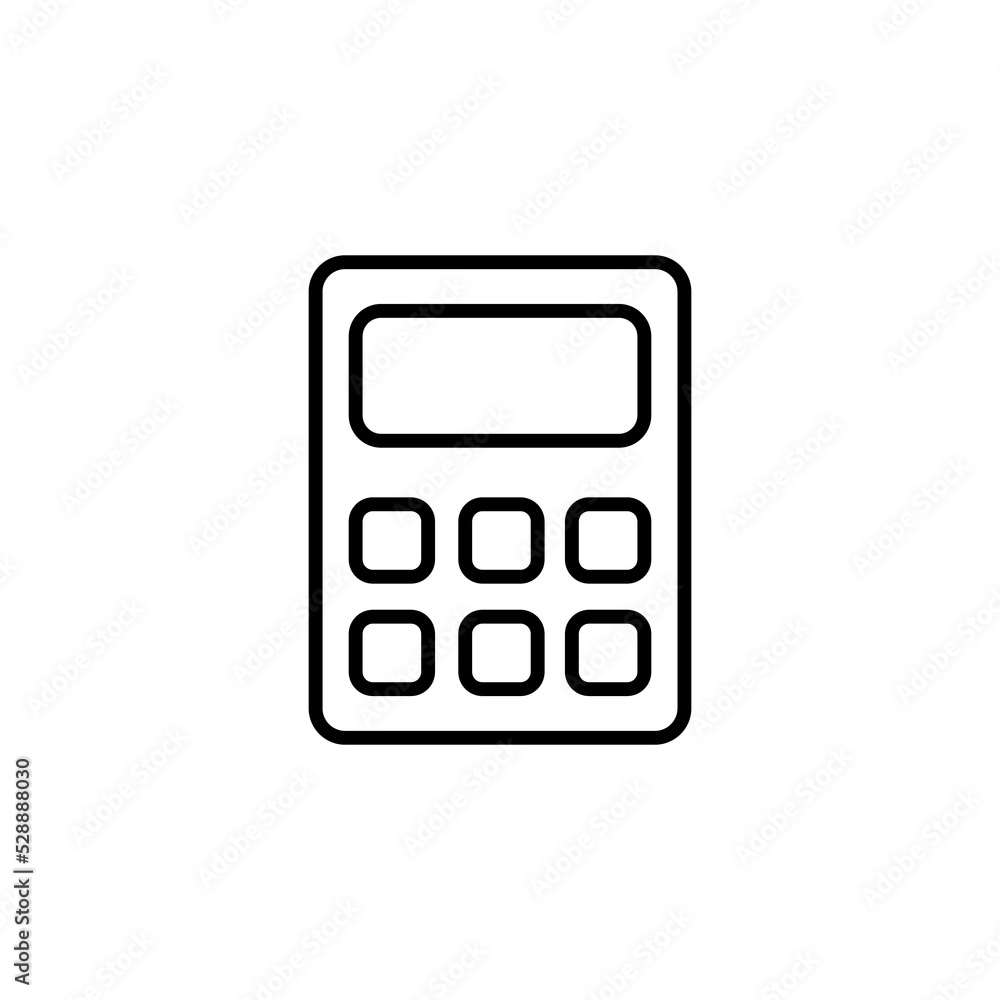 Calculator icon vector for web and mobile app. Accounting calculator sign and symbol. Calculator icon vector for web and mobile app. Accounting calculator sign and symbol.