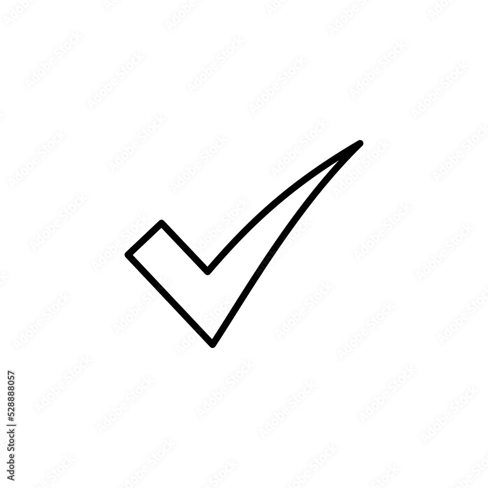 Check mark icon vector for web and mobile app. Tick mark sign and symbol Check mark icon vector for web and mobile app. Tick mark sign and symbol