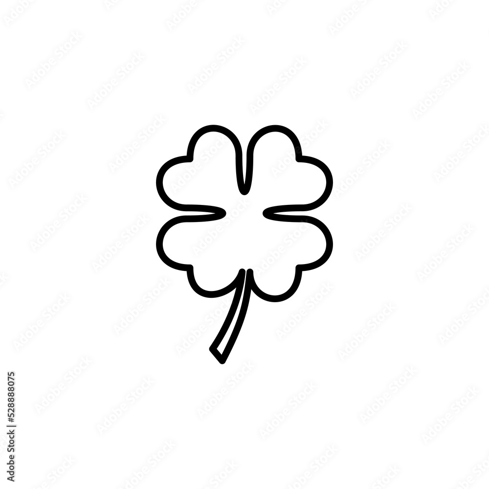 Clover icon vector for web and mobile app. clover sign and symbol. four leaf clover icon. Clover icon vector for web and mobile app. clover sign and symbol. four leaf clover icon.