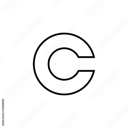 Copyright icon vector for web and mobile app. copyright sign and symbol