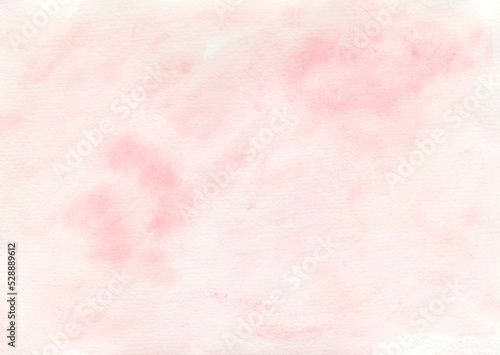 ピンクとホワイトが溶け合う淡く優しい水彩背景