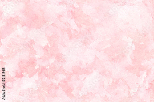ピンクと白が優しく混じり合うロマンチックな水彩背景