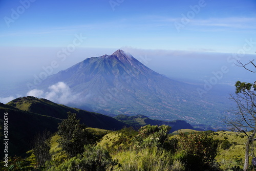 Mt Merapi landscape view