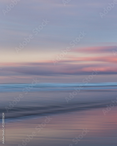 Abstract pastel sunset over the ocean