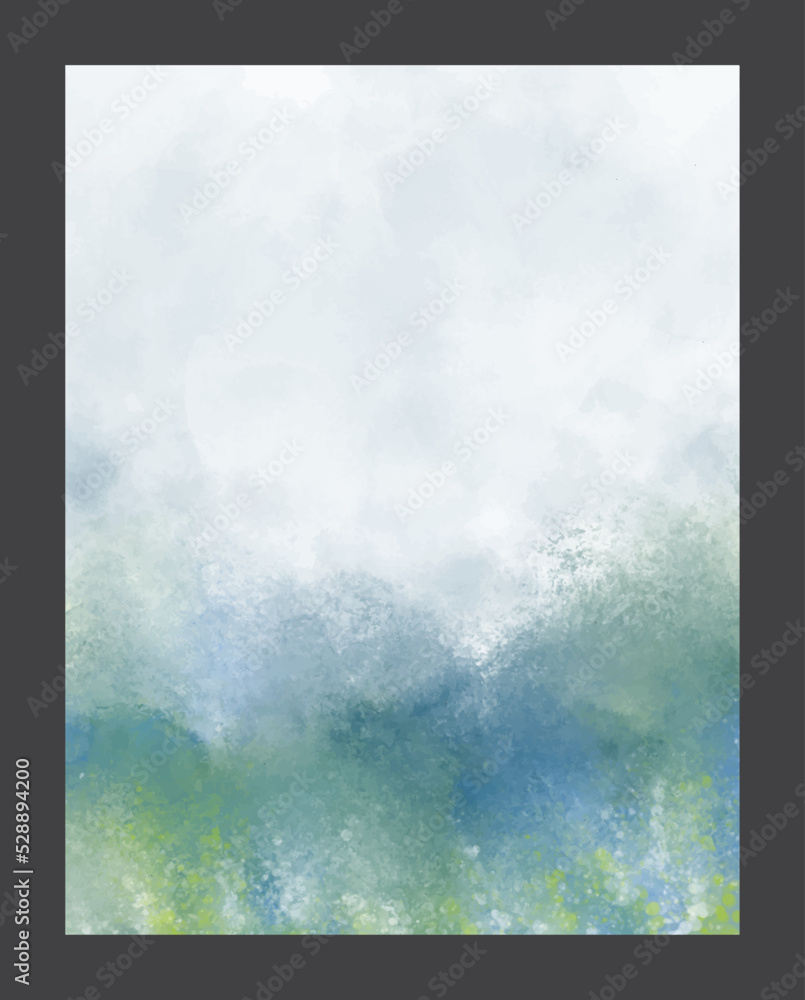 Abstract painting using watercolors. Design for your date, postcard, banner, logo.