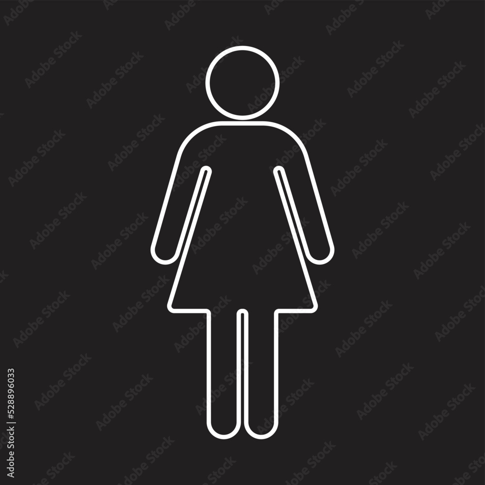 Women’s icon vector illustration Women’s icon vector illustration